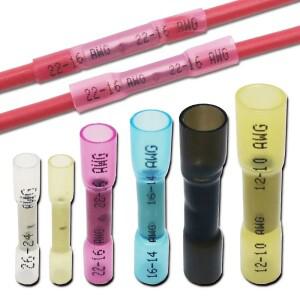 10/50/100/200PCS 열 수축 버트 와이어 커넥터 AWG 24-10 0.3-6.0mm2 방수 절연 자동차 케이블 압착 단자