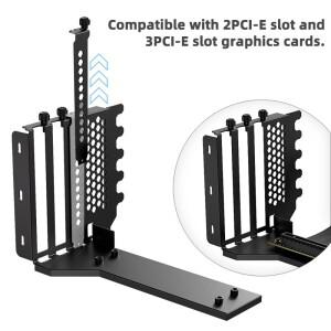 PCIE 3.0 4.0 x16 범용 수직 GPU 홀더 키트 라이저 ATX Matx 케이스 VGA 그래픽 카드 스티어링 브래킷 지지
