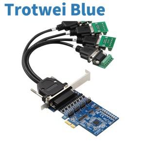 PCI Express 확장 카드 PCI-E-RS-422 RS-485 멀티 직렬 산업용 전압 억제 보호대 4 포트 RS422