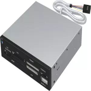 SABRENT 74 in 1 3.5인치 내장 플래시 미디어 카드 리더/라이터 USB 포트 포함 (CR-USNT)