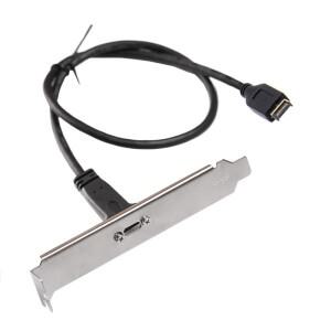 USB 3.1 전면 패널 헤더 타입 E C 암컷 마더보드 확장 라인 커넥터 마운트 나사 포함 익스텐션 케이블