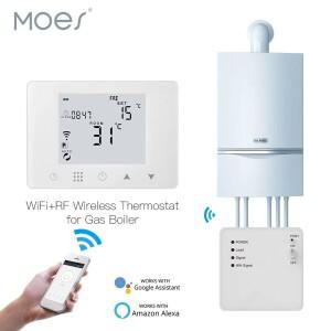 WiFi 스마트 호환 온도 조절기 벽걸이형 가스 보일러 난방 컨트롤러 Alexa Google 홈과 함께 작동