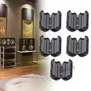 5Pcs 3.5/5/7mm 토로이달 코어 페라이트 비드 클립 초크 RFI 노이즈 필터 억제 링 배선 케이블 클램프 도구