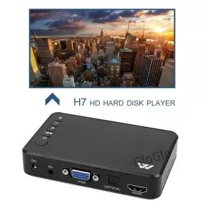 풀 HD 미디어 플레이어 미니 자동 1920x1080 HDMI 호환 VGA USB 하드 SD/SDHC/MMC 카드 F10 외부