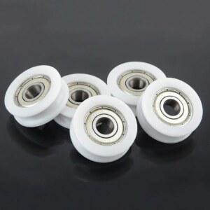 도르래 10pcs 그루브 슬라이딩 도어 8x30x10mm POM CaoTed 608zz 베어링 풀리 롤러 3mm 로프용 포함