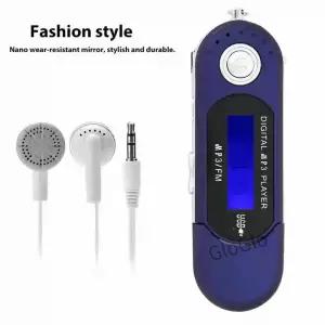 휴대용 음악 MP3 USB 플레이어 LCD 화면 음성 메모리 카드 블랙 블루 화이트