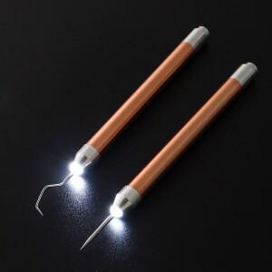 LED 조명 휴대용 비닐 잡초 펜 키트 핸드 헬드 다리미 온 프로젝트 커터 후크 포함 종이 리무버