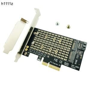 M.2 NVMe SSD NGFF-PCIE X4 어댑터 M 키 B 듀얼 인터페이스 카드 지원 PCI Express 3.0 2230 2242 크기 NEW