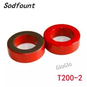 1-5PCS T200 철 분말 코어 T200-2 OD*ID*HT 51*32*14mm 12nH/N2 10uo 먼지 페라이트 토로이드 코팅 빨간색