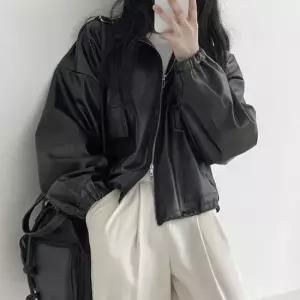 패션아우터 여성 시크한 무드 간절기 가을 스트릿 라이더자켓
