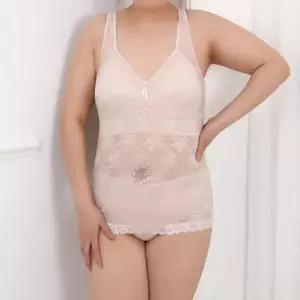 노와이어 매쉬 B컵 빅사이즈 브라런닝 패드일체형 브라렛나시 이너나시 캐미솔 중년여성속옷