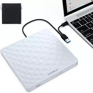 노트북용 오리진빌리브 외장 CD/DVD 드라이브 데스크탑 PC Windows 11/10/8/7 Linux Mac OS용 울트라 슬림