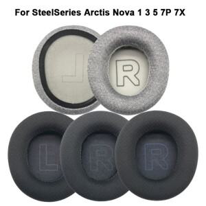 [호환품]교체용 이어 패드 스폰지 폼 쿠션 커버 액세서리 SteelSeries Arctis Nova 1 3 5 7P 7X 용 게임용