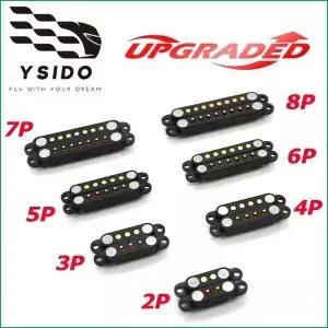 YSIDO 마그네틱 포고 핀 커넥터 2P 3P 4P 5P 6P 7P 8P 남성 여성 스프링 로드 2A 전원 소켓
