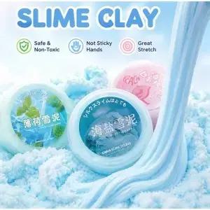 소금 일크 슬라임 눈꽃 질감 DIY ASMR 스트레스 해소 감각 자극 스 성인용 가정 사무실