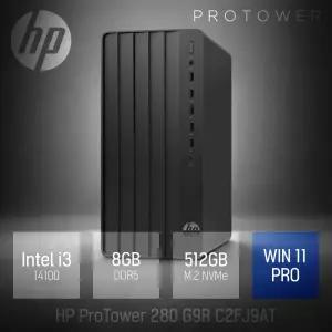 ⓒ HP 프로타워 280 G9R C2FJ9AT i3-14100 8GB 512GB WIN11 / 가정용 인강 사무용 업무용 가성비 데스크탑