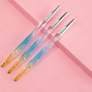 네일아트 블루엔그린 아크릴 세필 붓 브러쉬 3종 세트 네일붓 젤네일 wy37280