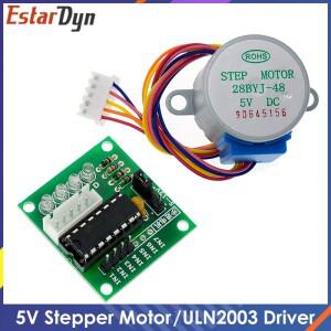 5V 4상 28BYJ-48 DC 기어 스텝 스테퍼 전동 ULN2003 드라이버 보드 PIC MCU DIY