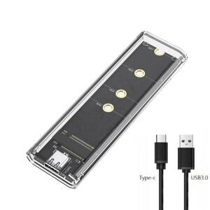 M.2 NGFF/NVME to USB3.0 모바일 하드 디스크 케이스 SATA SSD Type-C 5Gbps 엔클로저 어댑터