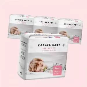 쿠잉 온누리 에어드라이 풀커버 밴드 스트랩기저귀 대형(L) 26매 x 4팩 2245033828 4900667