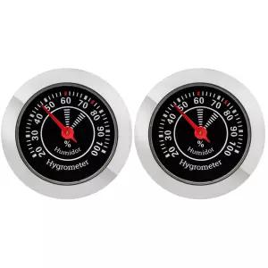 Hemoton 2pcs 가습기 기계식 원형 습도계 아날로그 액세서리용