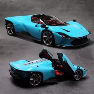 [마이스토]브라고 1:18 페라리 데이토나 SP3 Daytona 블루 하이퀄리티 자동차 모형 합금 다이캐스트