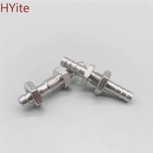 호환 4mm 6mm 8mm 10mm 호스 바브 벌크헤드 304 스테인레스 가시 튜브 파이프 피팅 커플러 커넥터 어댑터
