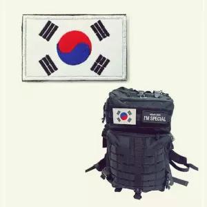 백팩 와펜 가방 액세서리 패브릭 태극기 자수 패치 탈부착와펜 23HWACD327