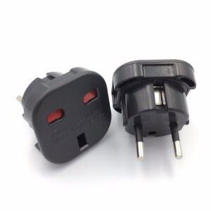 전등소켓 1PCS 영국 EU 소켓 어댑터 전기 여행 변환기 콘센트 충전기 220V 유로 AC