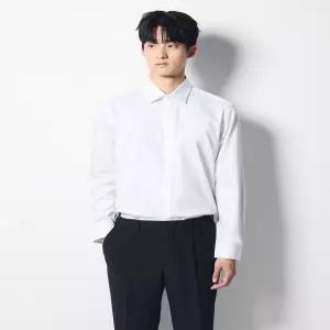 STCO 남성 트윌 클래식핏 화이트 봄가을 셔츠 출근룩KJ