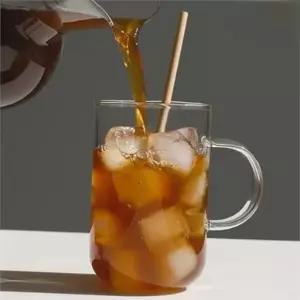 내열 유리 컵 강화 핸드메이드 투명 유리 컵 500ml 콜드브루 홈카페 아이스 따뜻한 머그컵