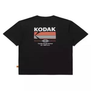 코닥 kodak 브리즈팝 에어로쿨 빅그래픽 반팔 티셔츠 BLACK
