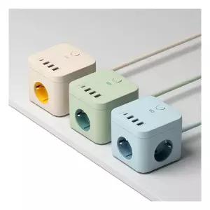 오아 큐브 멀티탭 PD35 고용량 4000W 콘센트 USB C타입 멀티 3구 어댑터