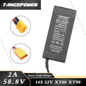 리튬 이온 배터리 팩 충전기 고속 XT60-XT90 공구 58.8V 2A 14S