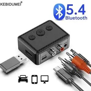 블루투스 5.3 오디오 수신기 RCA 3.5mm AUX USB 무선 어댑터 마이크 지원 포함 차량용 키트 스피커 앰프 U