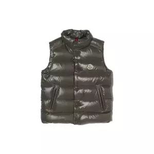 [MONCLER] 키즈 여성 TIB 로고 패치 패딩 베스트 그레이 1A126 20 68950 918