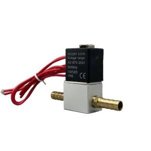 솔레노이드 밸브 12V 24V 220V 공압식 전기식 2위치 2포트 상시 닫힘형 에어 마그네틱 6mm 8mm 호스 바브