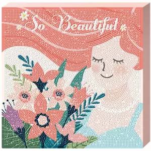 아름다운 그녀 (캔버스) 보석십자수 25x25