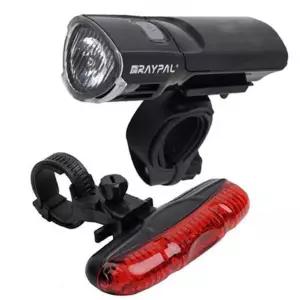 RAYPAL LED 전조등 후미등세트 블랙 N-6491 자전거라이트 자전거용품 B-159CF
