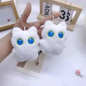 키링 전신 열쇠고리 진신키링 화이트 가방고리 인형 고양이 백색 인형키링