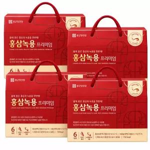 (마감임박)종근당건강 홍삼 녹용 프리미엄 추석선물세트 30포 (총 4세트)