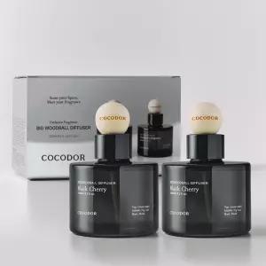 코코도르 빅우드볼 차량용 방향제 고급 명품 자동차 카 디퓨저 향수 레몬유칼립투스, 130ml, 2개