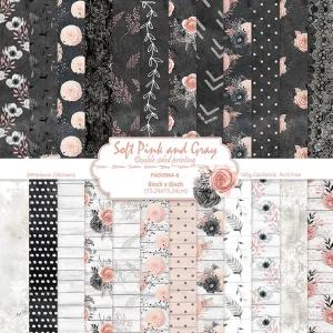 24장 분량의 6인치 꽃 스크랩북 용지 패드 - 양면 미적 디자인 패턴 DIY 공예용 장식 사진 앨범 여행 일기