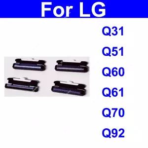 LG Q31 Q51 Q52 Q60 Q61 Q70 Q92 용 전원 볼륨 버튼 켜기 끄기 사운드 제어 측면 키 작은 부품