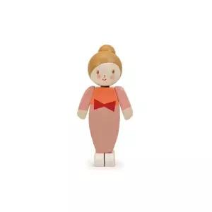 Tender Leaf Toys 부드러운 잎 장난감 - 우리는 가족입니다 아이보리 어머니 움직이는 팔이 달린 친환경 다