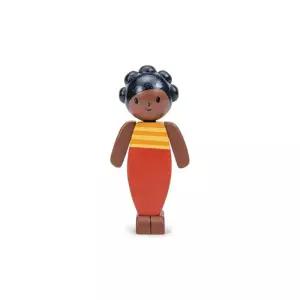 Tender Leaf Toys 부드러운 잎 장난감 - 우리는 가족입니다 Mocha 어머니 팔을 움직이는 친환경 다문화 나