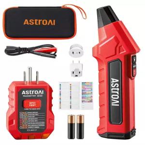 90 120V AC용 GFCI 콘센트 테스터가 포함된 AstroAI 서킷 브레이커 파인더 도구 DIY 사용자 주택 소유자