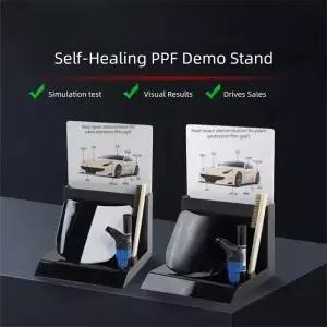 자동차 도장 보호 필름 PPF 자가복원 테스터 후드 패널 스틸 브러쉬 및 라이터가 포함된 마모 데모 키트
