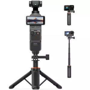DJI 오즈모 포켓 4P 4 3 2 및 고프로 호환 14.5인치 미니 셀카봉 삼각대