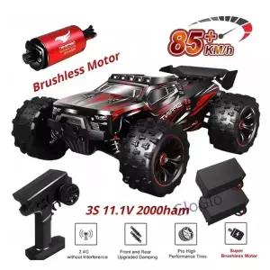 1 16 85KM/H 또는 4륜구동 RC카 LED 리모컨 자동차 고속 드리프트 4x4 트럭 Vs Wltoys 124017